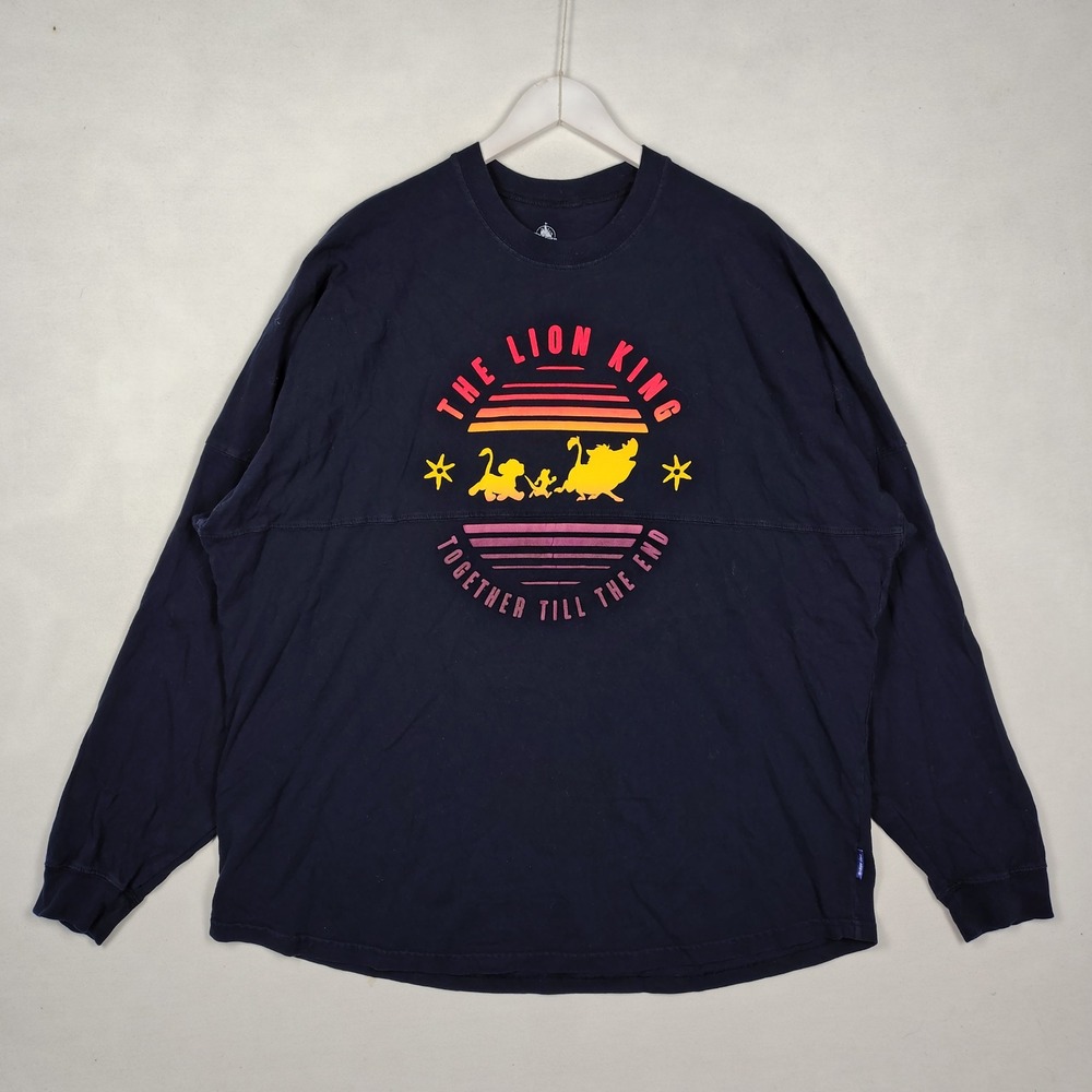 Disney Spirit Jersey The Lion King Pride Lands Long Sleeve Shirt Navy XXL